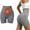 Gray, variant on 2025 Upgraded Version Pearl Moon Ion Shaping Shorts, Waist Micro Vibration Massage Shaping Shorts