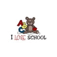 thumbnail image 2 of CafePress - I Love School -  Round Wood Ornament 4", 2 of 2