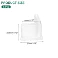 thumbnail image 2 of Uxcell 8Pack 1.18" x 1.18" Angle Iron Foot Pad L Shaped Plastic Leg Cap Protector, Clear, 2 of 6