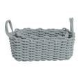 thumbnail image 1 of Panier de Rangement de Bureau, Panier de Rangement Durable en Corde de Coton pour Jouets pour Enfants Gris 36x25x15cm, 1 of 8