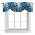 thumbnail image 2 of Summer Tie Up Valances Curtain, Adjustable Kitchen Ocean Tropical Fishes Turtle Shark Coral Marine Life Valances for Windows Decor, Rod Pocket Short Curtains Set for Bedroom/Bathroom, 42"x18", 2 of 9