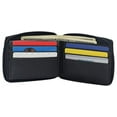 thumbnail image 3 of RFID Men's Leather Zipper wallet Zip Around Wallet Bifold Multi Card Holder Purse, 3 of 9