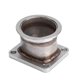 thumbnail image 2 of Adaptador de acero inoxidable Ticfox 3 pulgadas 76mm V Band T4 Turbo, 2 of 9