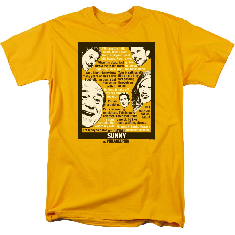 Trevco - Its Always Sunny In Philadelphia - Sunny Quotes - Short Sleeve Shirt - XXX-Large