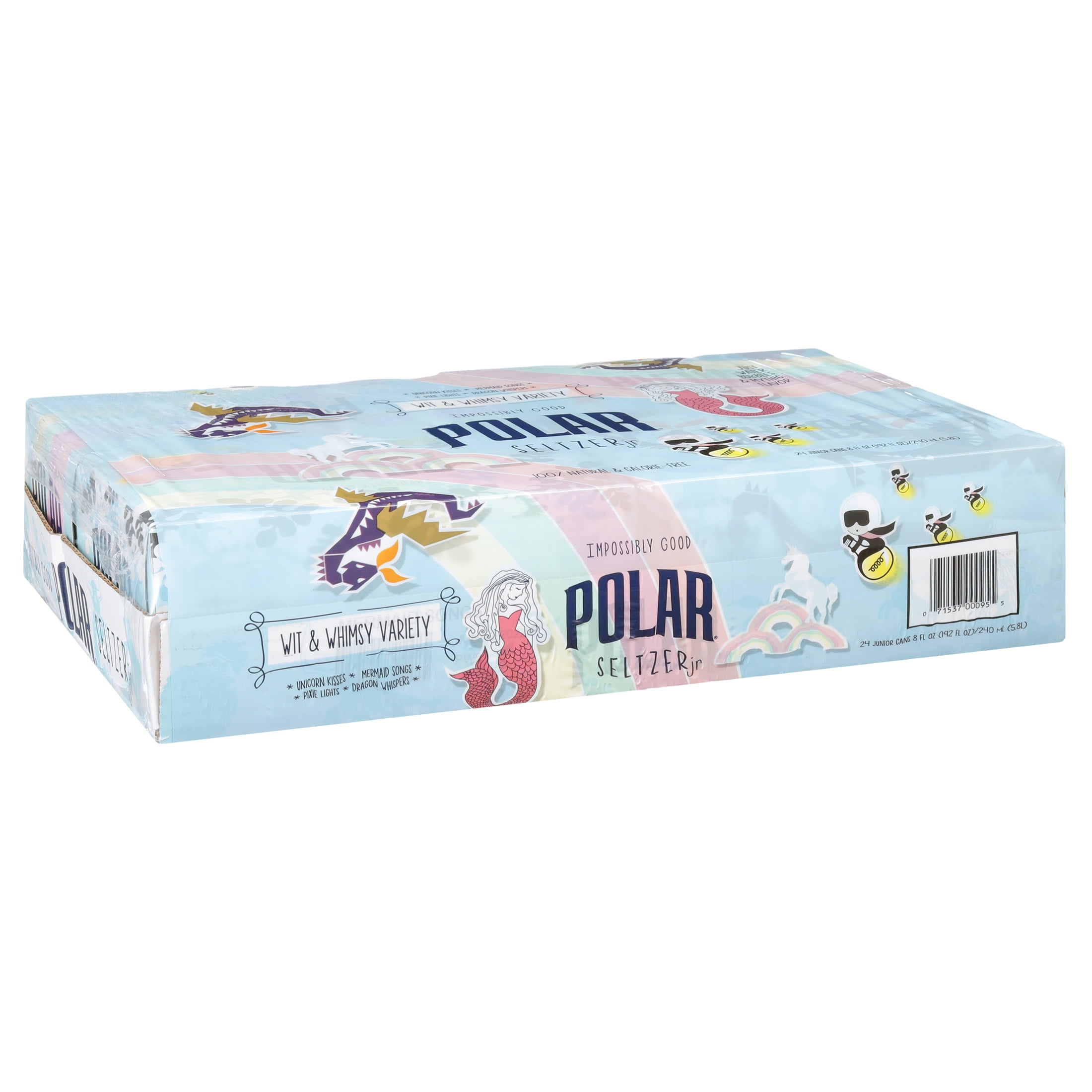 Polar Seltzer JR Variety Pack, 8 oz, 24 Count