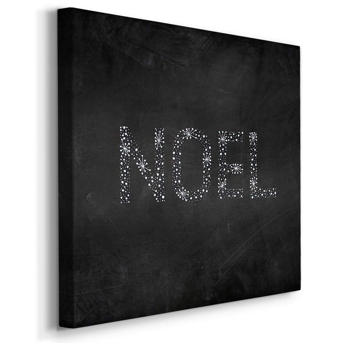 Noel Starburst - Dark Gray- Gallery Wrapped Canvas