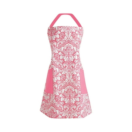 

Gaiseeis Cotton Damascus Apron Sel-l The New Palace- Retro Big Flower Princess Lace Apron Pink
