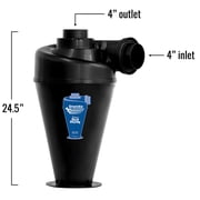 Oneida Air Systems Super Dust Deputy 4/5 Deluxe Cyclone Kit, Black
