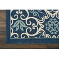 thumbnail image 6 of Nourison Caribbean Indoor/Outdoor Geometric Floral Navy 9'3" x 12'9" Area Rug, (9' x 13'), 6 of 10