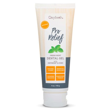 Oxyfresh Premium Pro Relief Dental Gel with Zinc –Infused with Aloe Vera  Chamomile and Xylitol – Dentist Recommended to Help Soothe Gum Tissue.