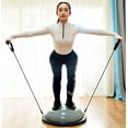 thumbnail image 6 of Nice C Balance Ball Balance Trainer, Half Ball with Resistant Band, Strength Exercise Fitness Yoga with Bonus Foot Pump (Purple), 6 of 6
