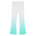 thumbnail image 4 of Eltusu Flare Leggings for Girls, Elastic Waist Tie Dye Warm Stretch Kids Winter Pants Mint Green Size 15-16 T, 4 of 5