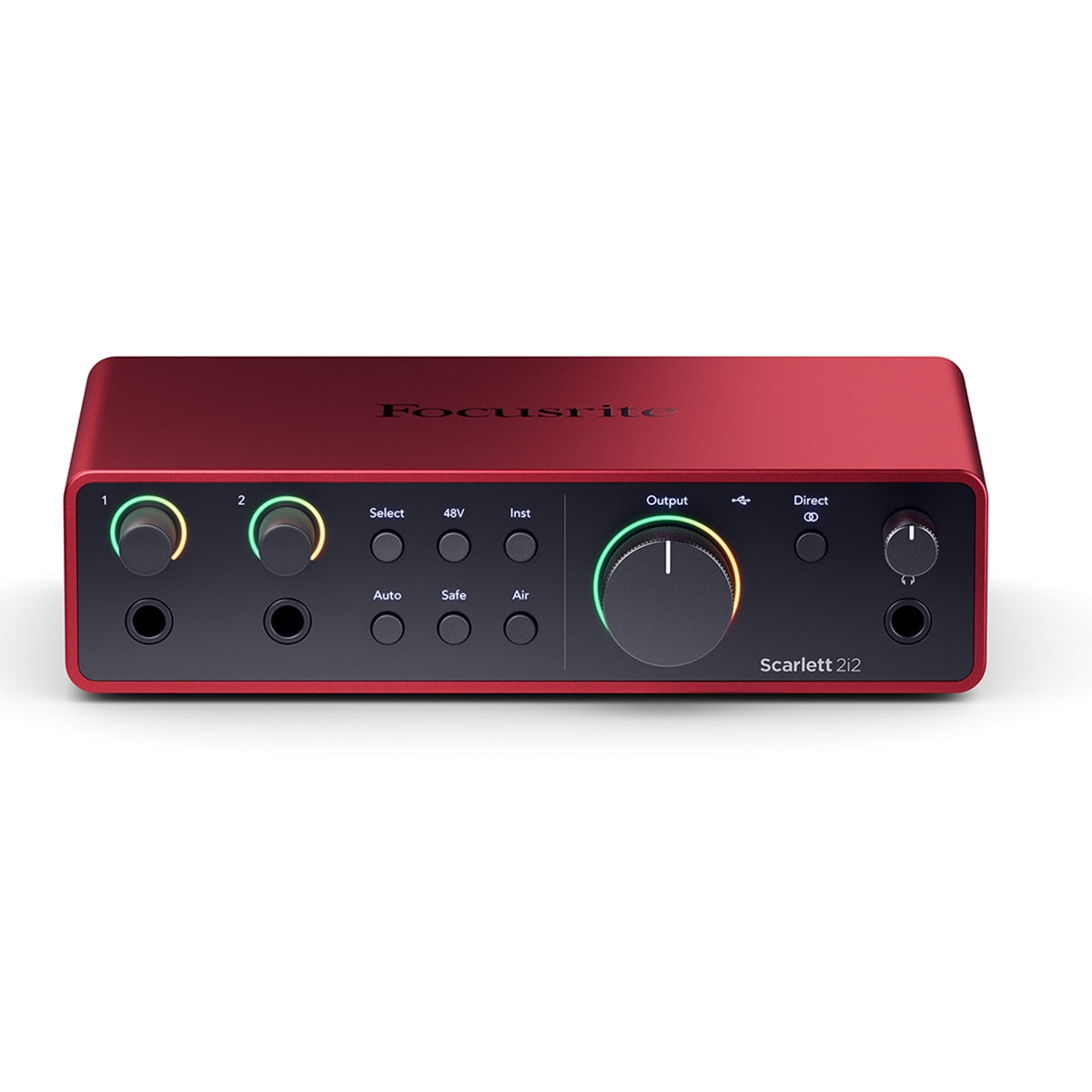 Focusrite Scarlett 2i2 4th Gen USB Interface with Software Suite, Bundle with AT2020 Microphone, TAPH100 Headphones and Mic Stand