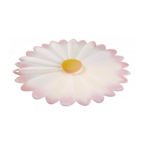 Charles Viancin Silicone Lid | 9" Daisy (White with Pink)
