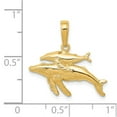 thumbnail image 3 of 14K Mother and Humpback Whale Pendant in 14k Yellow Gold, 3 of 3