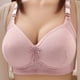 thumbnail image 1 of Puntoco Sujetadores sin aros para mujer, estilo sin aros de acero, estampados, con botones en el medio, transpirables, para uso diario, 1 of 5