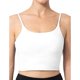 thumbnail image 4 of Gibobby Top de mujer Camiseta sin mangas Movimiento de almohadilla en el pecho Camiseta sexy Tops(Blanco,CH), 4 of 5