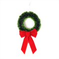 thumbnail image 5 of Corona navideña con lazo, decoración para árbol de Navidad, mini guirnalda para puerta, adornos colgantes, colgante para casa de muñecas para boda, fiesta de Navidad, 5 of 5