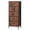 Rustic Brown, variant on Nextay Nightstand 5-Drawer Fabric Dresser Bedside Table with Sturdy Steel Frame, Tall Storage Tower Chest with Wood Top for Bedroom, Closet, Living Room, Rustic Brown