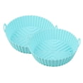 thumbnail image 1 of 2 Pcs Ustensiles de Cuisson en Silicone Réservoir de Drainage d'Huile 3D Résistant à la Chaleur Antiadhésif Chauffé Uniformément avec Poignée Doublure de Pot de Friteuse Fourniture de Cuisine, 1 of 11