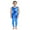 A Blue, variant on iiniim Kids Girls Shiny Metallic Gymnastics Ballet Dance Leotard Full Bodysuit Jumpsuit