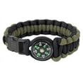 thumbnail image 1 of Rothco Paracord Compass Bracelet - Olive Drab / Black, 9 Inches, 1 of 2