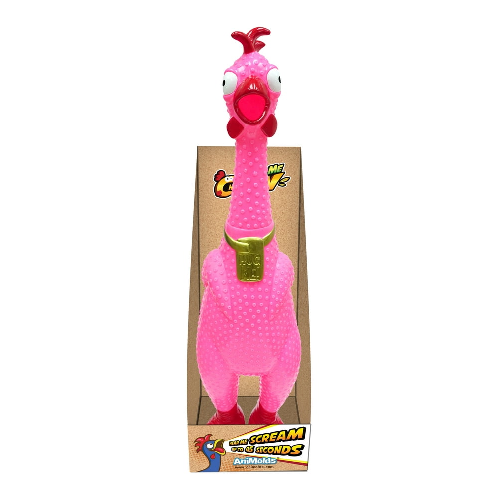 Animolds Hug Me Giant Rubber Chicken Huge Screaming Rubber Chicken Toy