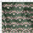 thumbnail image 4 of Soimoi Green Polyester Crepe Fabric Flowerpecker & Floral Panel Decor Fabric Printed BTY 42 Inch Wide, 4 of 5