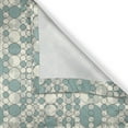 thumbnail image 4 of Ambesonne Geometric Valance Pack of 2, Pale Toned Lattice, 42"X12", Pale Teal Beige, 4 of 5