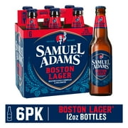 Samuel Adams Boston Lager Craft Beer, 6 Pack, 12 fl oz Glass Bottles, 5% ABV