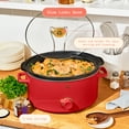thumbnail image 2 of Beautiful 8 Qt Manual Slow Cooker, Tomato Red by Drew Barrymore, 2 of 7