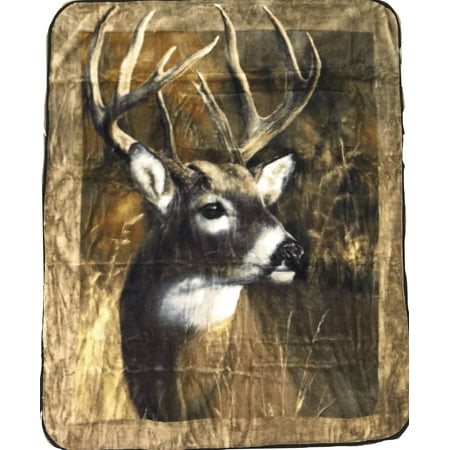 American Heritage Collection Deer Portrait Wilderness 40``X 40 Unique Deer Throw Blanket Walmart American Heritage Collection Deer Portrait Wilderness 40``X 40 Unique Deer Throw Blanket Walmart