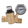 thumbnail image 2 of Brass Adjustable RV Water Pressure Regulator Valve 3/4" NH Thread Oil Water Reducer for Camper, 2 of 11