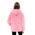 thumbnail image 5 of Womens Oversized Sweatshirt Sherpa Pet Carrier Hoodie with Dog Pouch Cute Kangaroo Pocket Sweatshirt Fleece Pullover Pink XL, 5 of 5