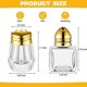 thumbnail image 2 of Mini Salt & Pepper Shakers Clear Seasonings Shakers Tiny Spice Shakers Transparent Seasoning Shakers Silver, 2 of 5