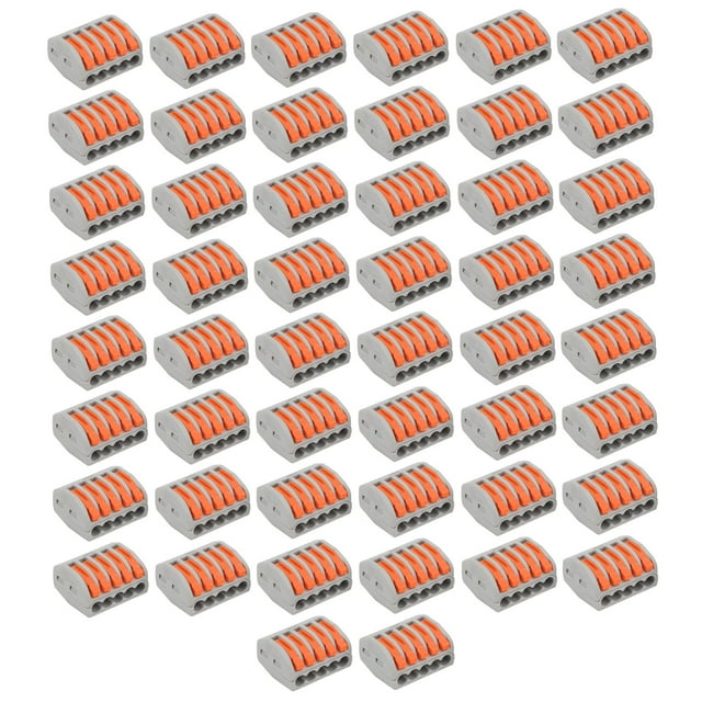 Mini Fast Wire Connectors,50Pcs Push Wire Wiring PC Wire Connectors Universal Compact Wiring Quality You Can Trust