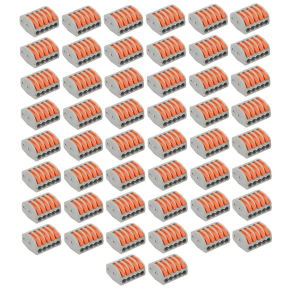 Push Wire Wiring Connector,50Pcs Push Wire Wiring Mini Fast Wire Connectors Compact Wire Wiring Connector Optimized for Excellence