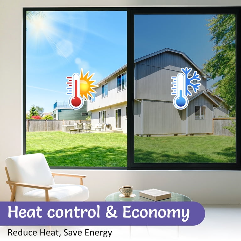 One-Way Mirror Window Film, 17.5 x 78.5 Inches photo 3