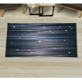 thumbnail image 1 of Space Decorative Rug, Abstract Colourful Beams Backdrop White Stars Space Inspired Lines Print, Quality Carpet for Bedroom Dorm and Living Room, 6 Sizes, Petrol Blue, by Ambesonne, 1 of 1