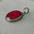 thumbnail image 2 of Solid Sterling Silver Ruby Gemstone Handmade Pendant For Beloved For Men & Women, 2 of 3