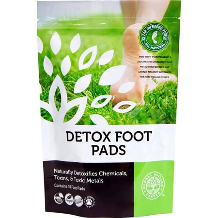Detox Foot Pads with Organic Bamboo Extracts by Global Healing, 10 Count