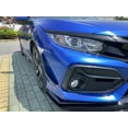 thumbnail image 4 of Civic Front Bumper Lip Carbon Fiber Look Front Bumper Diffuser Body Kit For Honda Civic SI Hatchback 2016-2021 Car Accessories, 4 of 7
