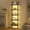 Black, variant on 5-Tier Ladder Shelf with LED Light, Wall Mounted Ladder Bookshelf with Metal Frame, Wall Ladder Bookshelf for Living Room, Bedroom, Office, Rustic Brown