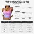 thumbnail image 5 of Uemuo Colorful Glitters Pattern Women's Sports Bra - High Impact Support, Breathable, and Comfortable Athletic Bra for Running, Yoga, and Workouts, 5 of 9