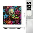 thumbnail image 2 of High Precision Body Weight Scale Smart Bathroom Scales with Large LCD Display(400lbs),Decorative for Bedroom-Pattern Of Colorful Stars And Skulls On Black Background, 2 of 4