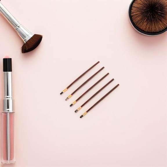 SEWCHICS Sleek Duckbill Hairpins Brown Alloy Secure Hold for Styling 5Pcs