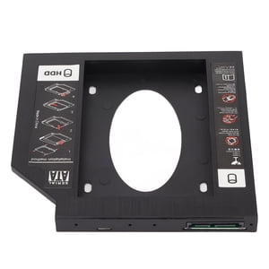 Universal 9.5mm  To  2nd SSD HDD Hard Drive Caddy, 2.5in HDD SSD Hard Drive Tray Cover, Dual Channel Protection, For Jindian, For Crucian MX, For OCZ Vector, For Drevo