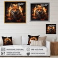 thumbnail image 4 of Designart "Autumn Fox Photo III" Animals Framed Wall Art Decor - Modern Orange Fox Living Room Framed Canvas Art, 4 of 6