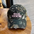 thumbnail image 2 of Gsakboxl Trucker Hat Women American Camouflage Baseball Cap, Big Head Circumference Retro Cowboy Style Sun Hat for Ladies, 2 of 3