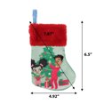 thumbnail image 2 of Black Paper Party, Christmas Morning Mini Christmas Stocking, 8 inches Diagonal , Polyester, Multi-Color, 2 of 5